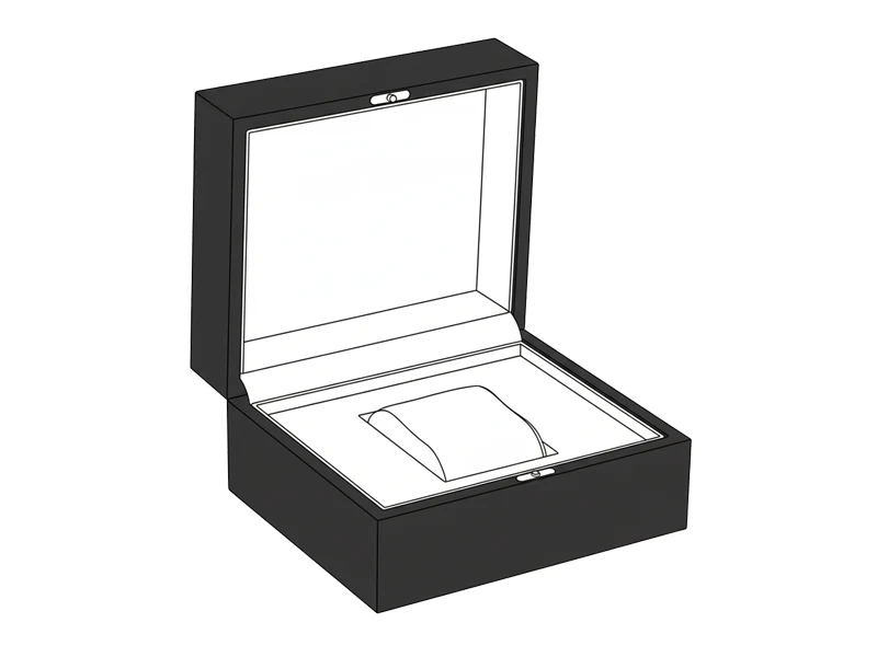 mockup for custom watch packaging box